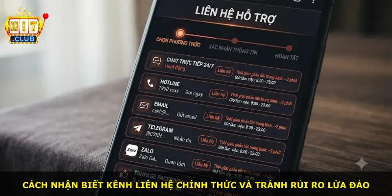 Cách nhận biết kênh liên hệ chính thức và tránh rủi ro lừa đảo