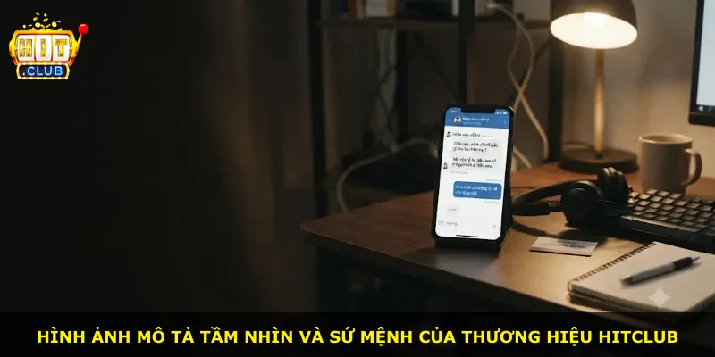 Hình ảnh mô tả tầm nhìn và sứ mệnh của thương hiệu Hitclub